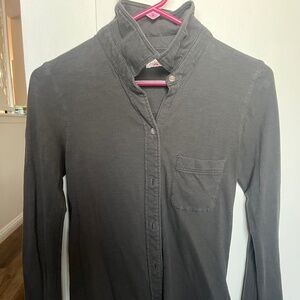 Flaherty Women’s Gray Lighweight Button-up